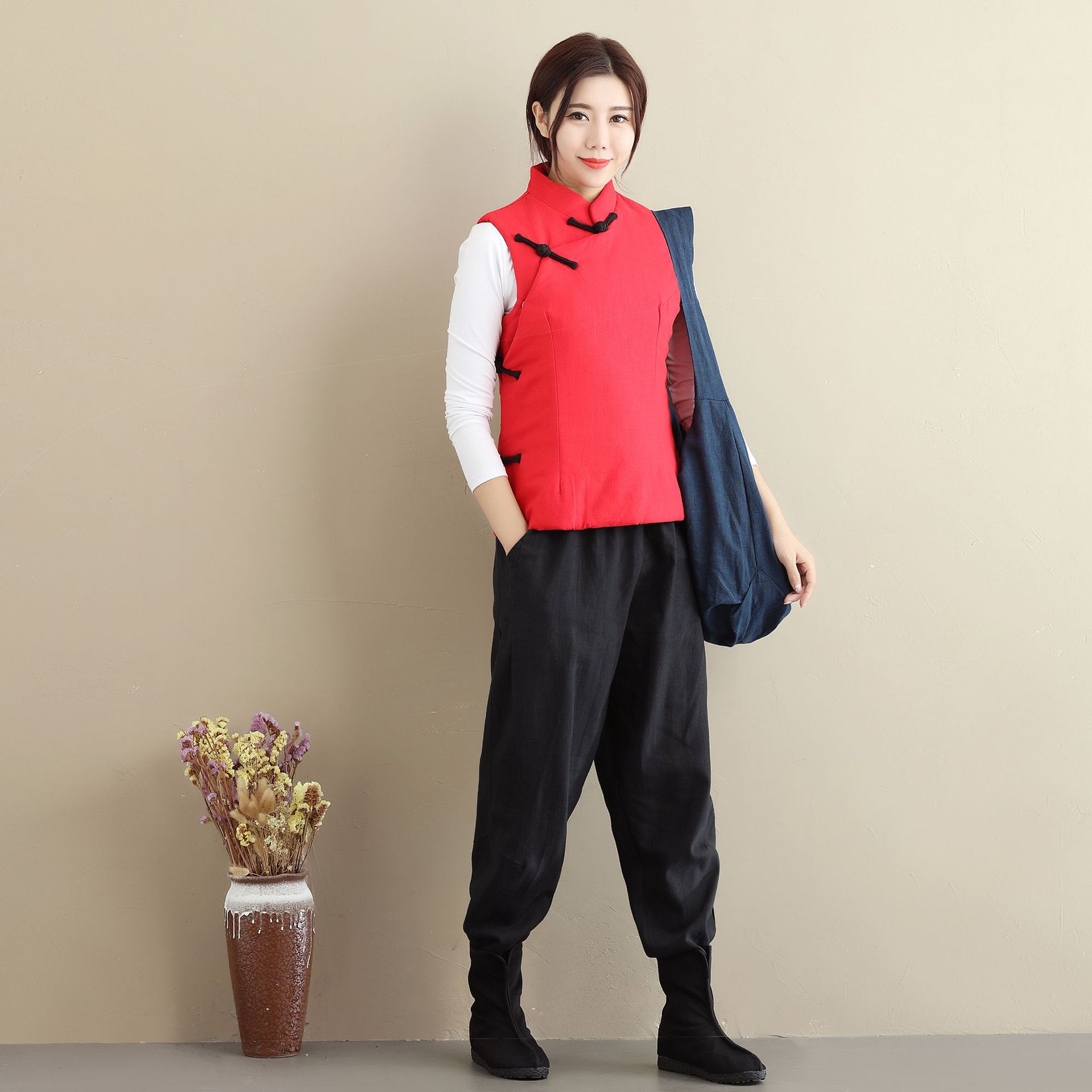 Gilet femme ASAYOU en Coton et lin - Ref 3318112 Image 15