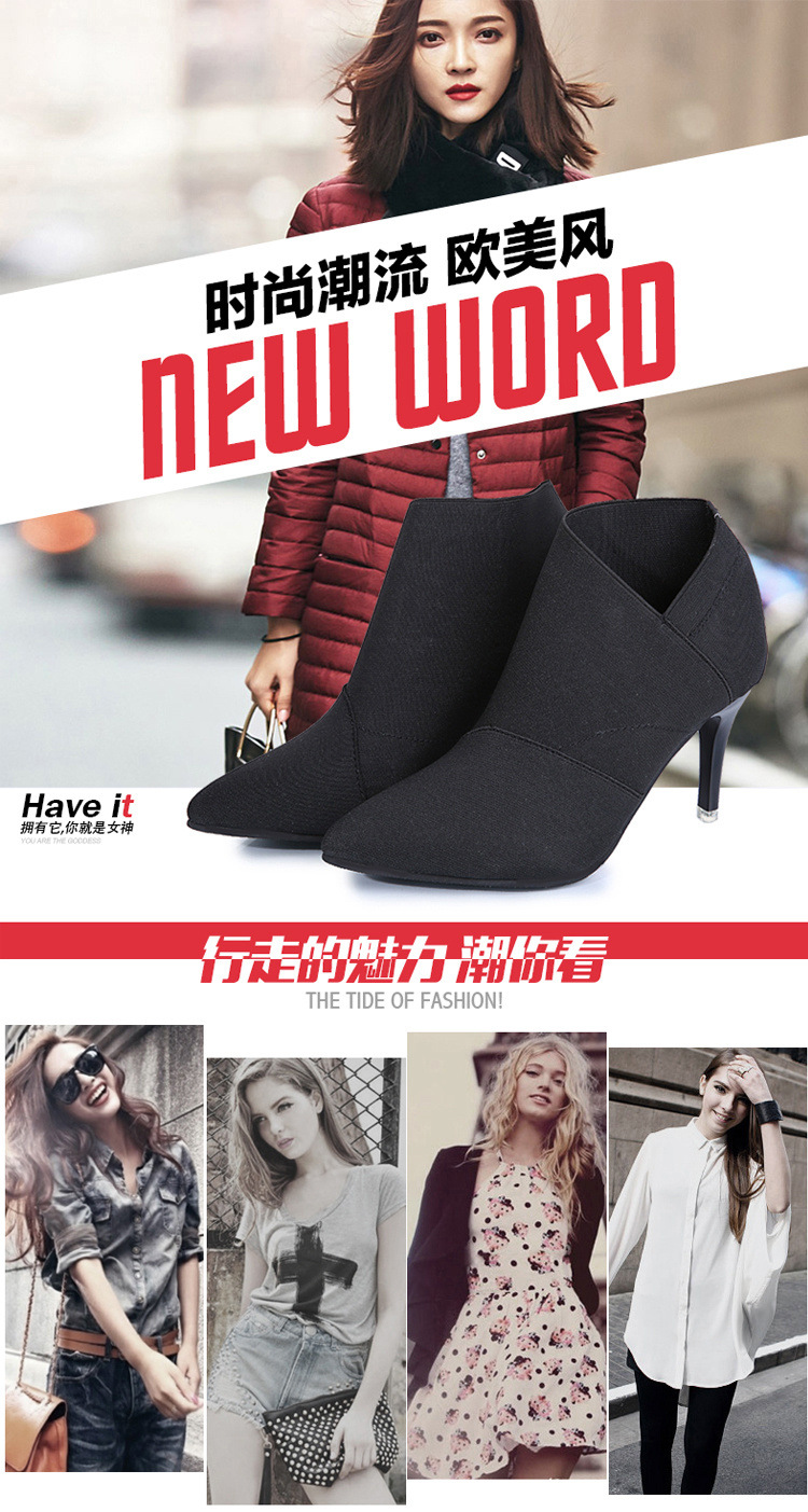 Bottes femme en Tissu - Ref 3355476 Image 9