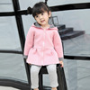 Spring universal autumn cute rabbit, top with hood, sweatshirt, children's clothing, Korean style