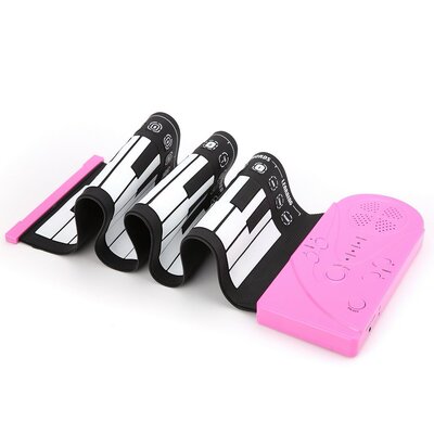 跨境 创想49键手卷钢琴便携折叠电子琴能卷起来的钢琴儿童练琴|ru