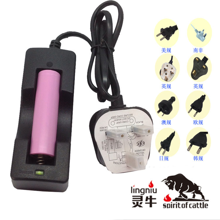 18650充电器 单槽英规FCC CE认证 4.2V0.6A单充 质量保证