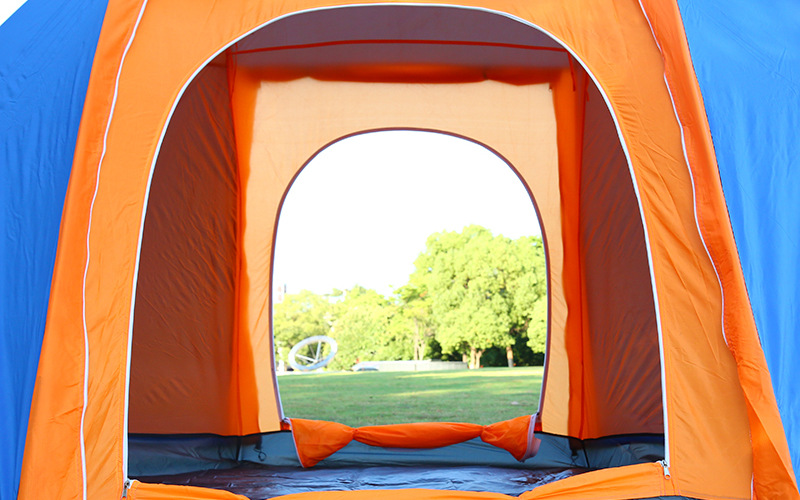 Outdoor 5-8 people multi-person tent park large double-layer double-door mountaineering tourism camping rainproof large tent