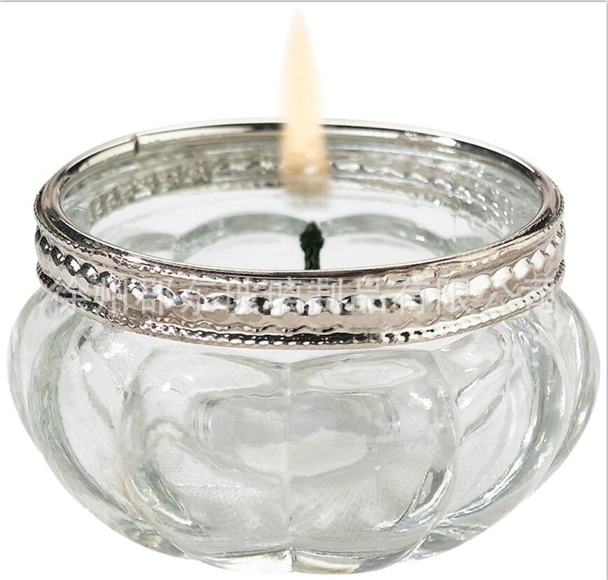 南瓜小烛台 玻璃蜡烛台 袖珍工艺蜡烛杯 可喷涂各种颜色