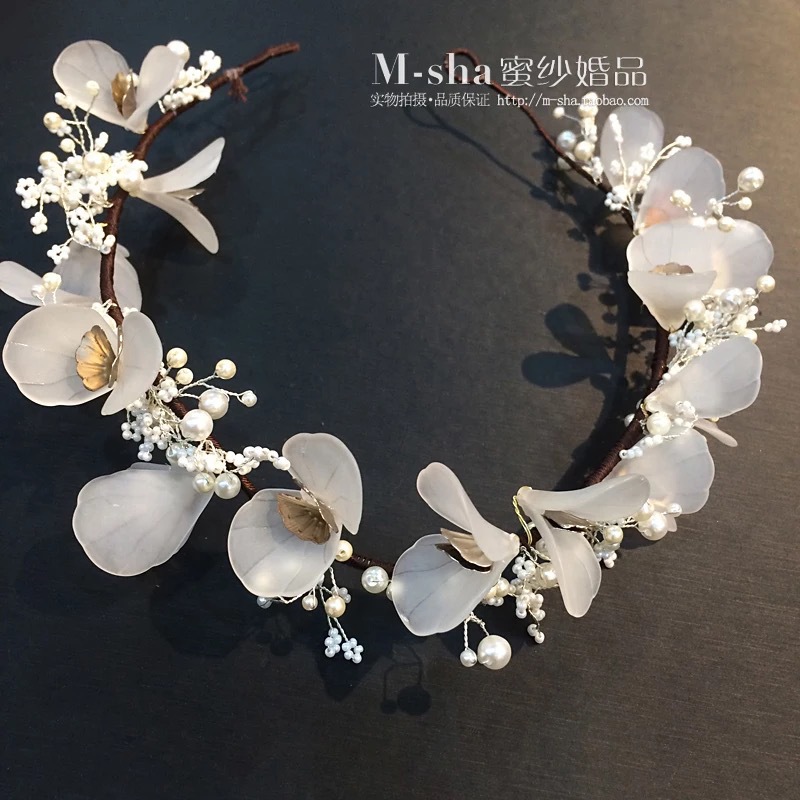 Handcrafted hairpins, classical step hairpins, retro Hanfu hair hairpins, ancient costume hair accessories materials, ancient-style COS headwear, frosted flower leaves detail image 6