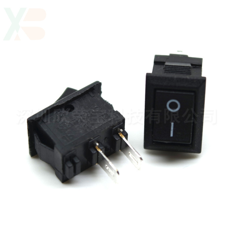 船型开关翘班小开关电源开关KCD两脚两档不带灯10X15控制开关全铜