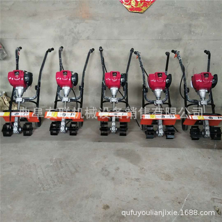 小型手推式铲草锄地机 四冲汽油锄地机 小地块微型除草机20