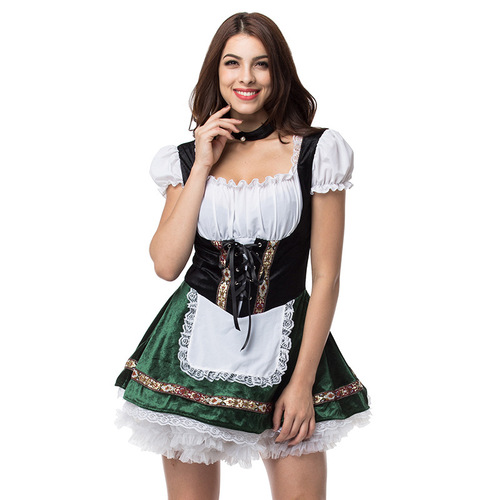 New Arrival: Real-Photo Code Halloween Beer Girl Dress, Body-Shaping Stage Performance Outfit, Maid Costume