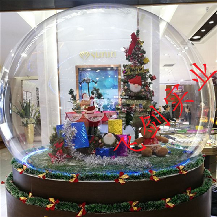 深圳厂家供应亚克力圣诞装饰展示球 亚克力透明球 亚克力圣诞球