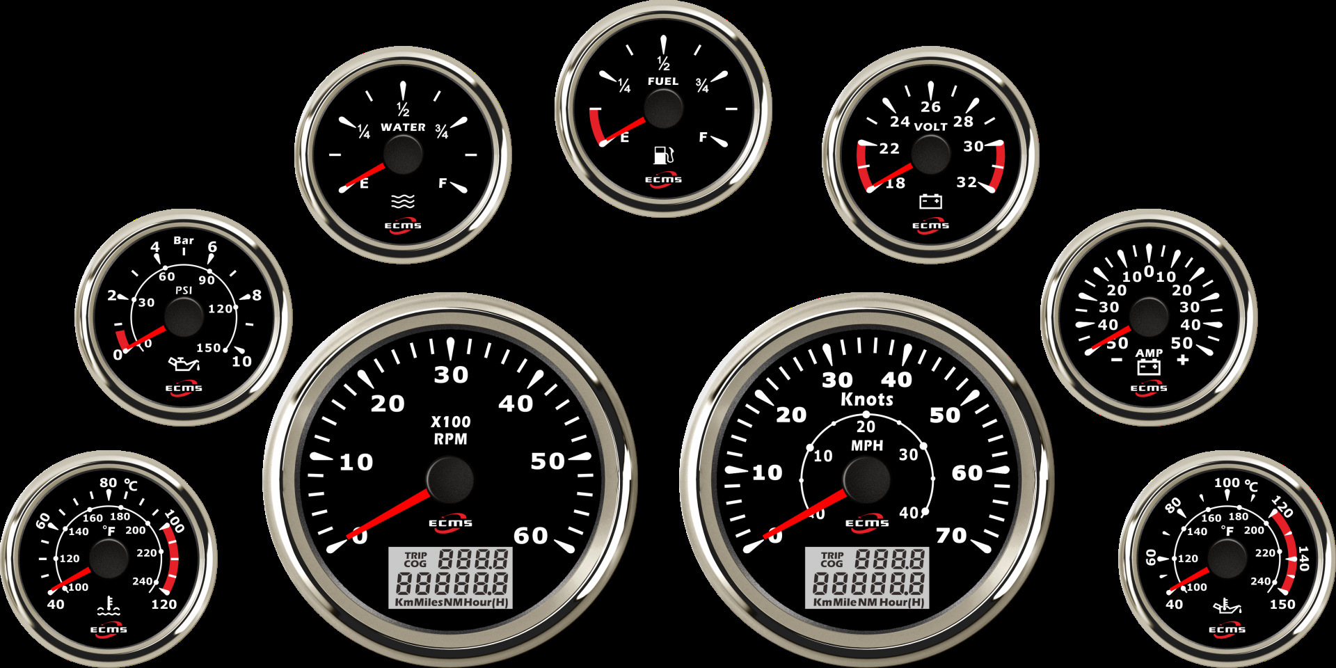 汽车车速里程表，船用仪表，组合仪表