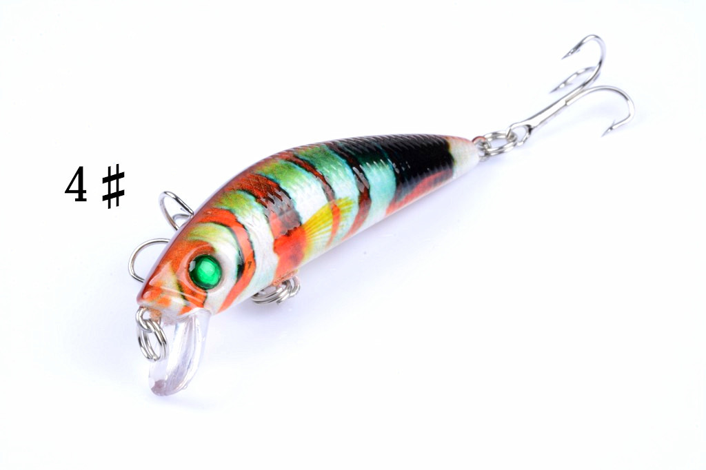 Shallow Diving Minnow Lures Hard Plastic Baits Bass Trout Fresh Water Fishing Lure