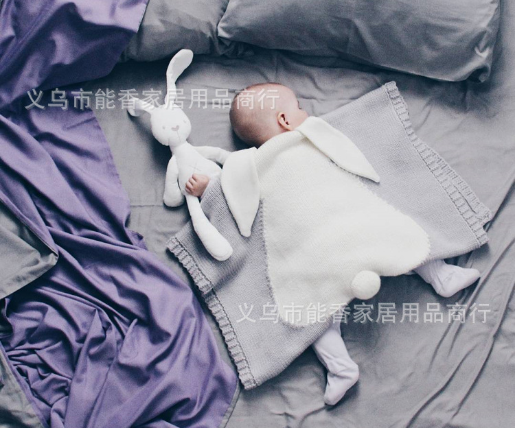 兔子毛线空调毯 (26)