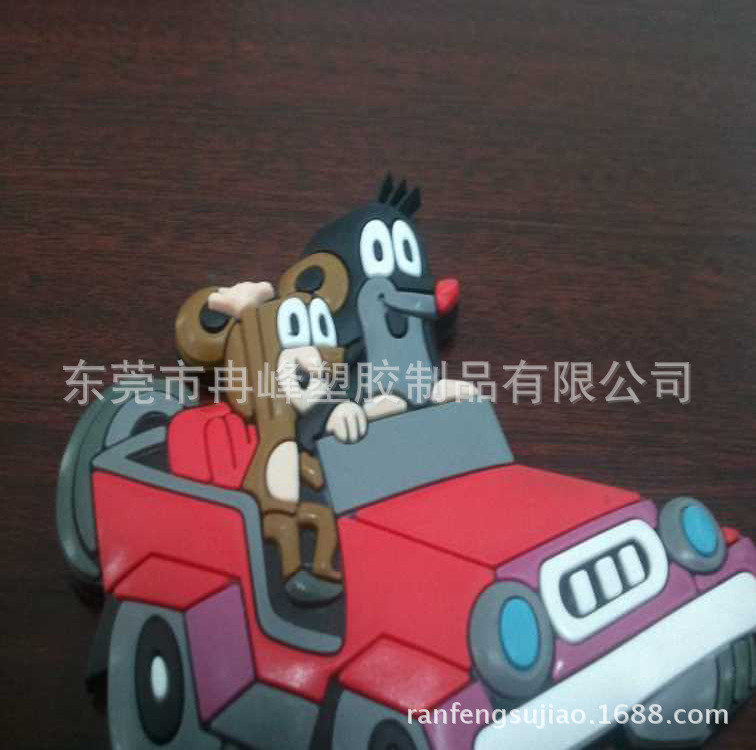 Cartoon sticker PVC from soft rubber