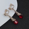 Fashionable shiny crystal earings, earrings, universal accessory, wholesale