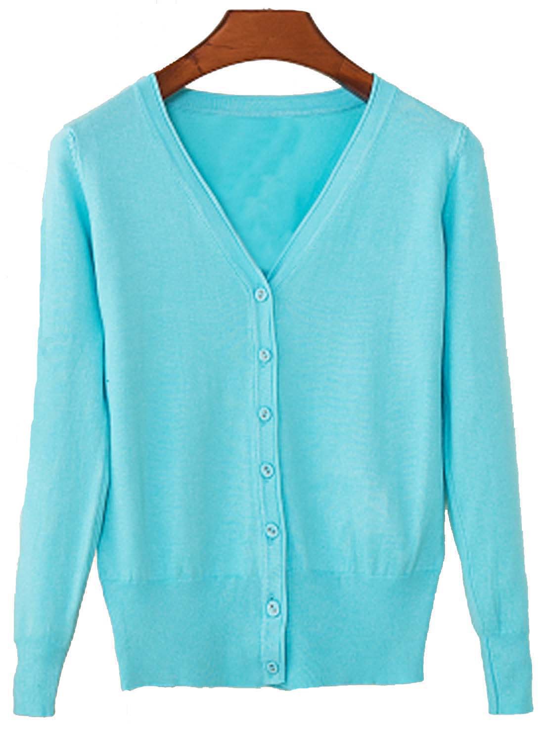 春夏秋 薄手 Vネック 日焼け止 冷房対策 毛玉 (50)