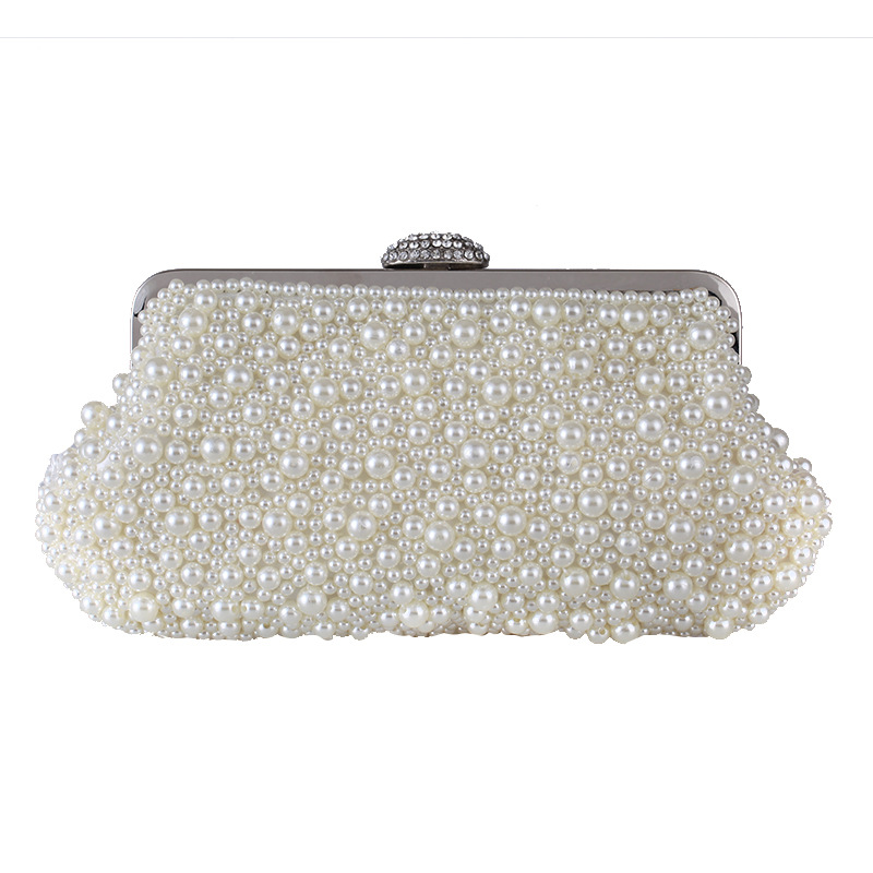 Women Bag New Handmade Pearl Bag Fashion Evening Banquet Handle Clutch display picture 20