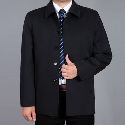 wholesale Autumn new pattern classic Button- Middle and old age men's wear business affairs coat leisure time jacket Leica man Jacket