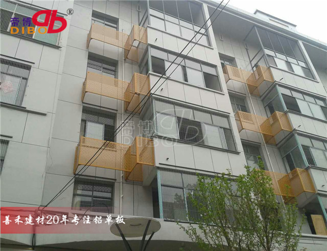 浙江美化工程铝板雕花空调外机防护罩