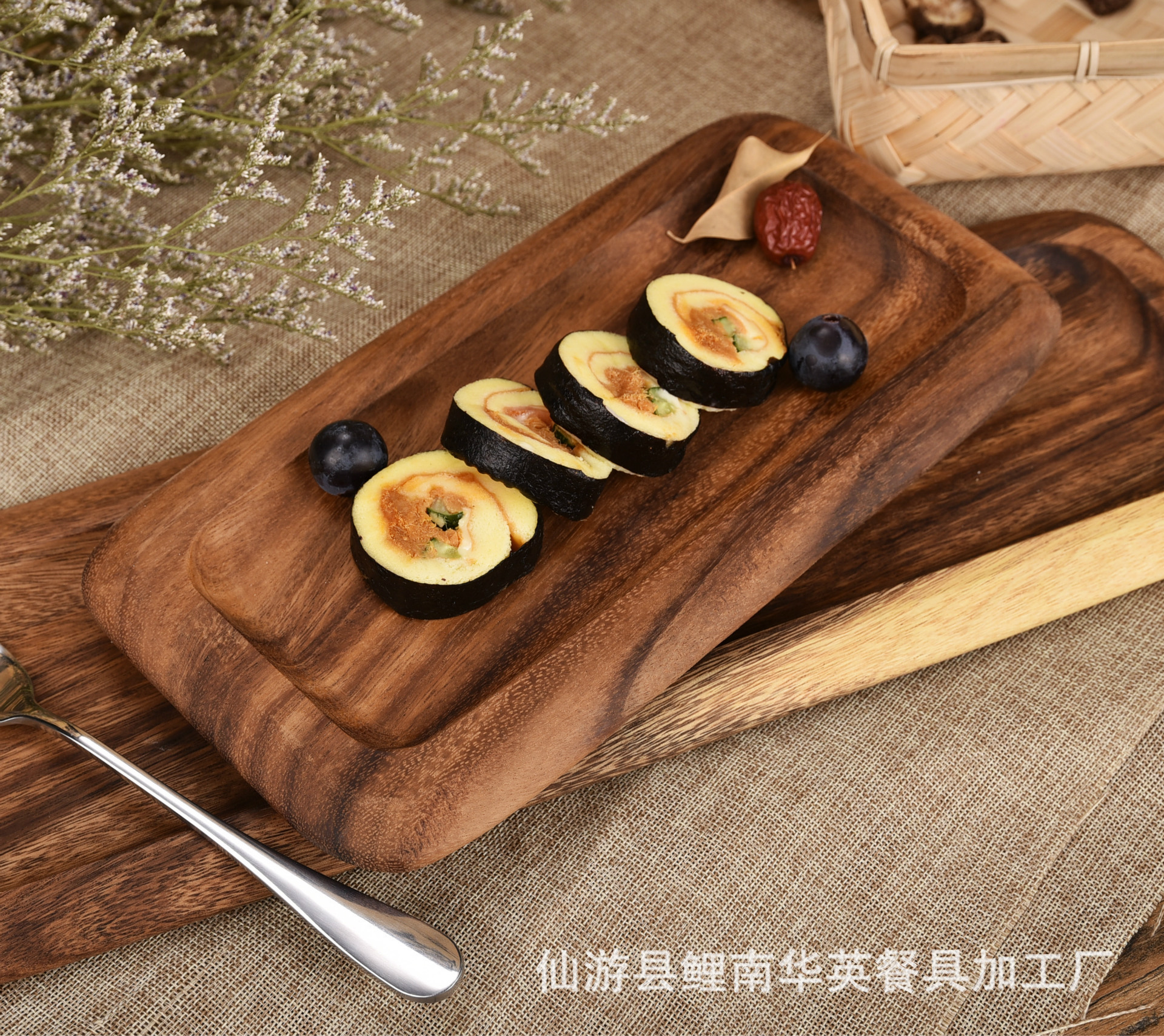 围炉煮茶日式木质托盘长方形家用茶盘水果盘子面包餐盘收纳盘批发-阿里巴巴