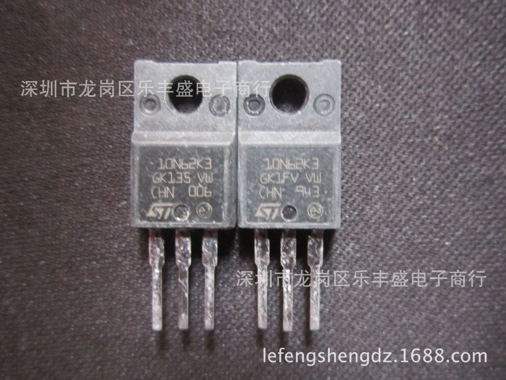 10N62K3 STF10N62K3 拆机ST N通道 MOSFET TO-220F 8.4A 620V
