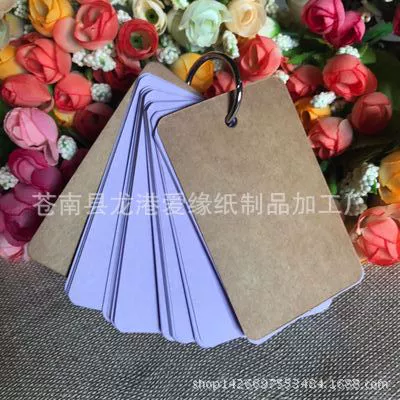 Карты-слова Vocabulary Flash Cards, пронумерованные колец, 9×5.4 см, 50 страниц, Разноцветные обложки