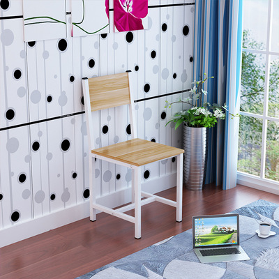 Manufactor supply wholesale Simplicity Steel wooden chair backrest Office chair simple and easy Dining chair Hotel chair