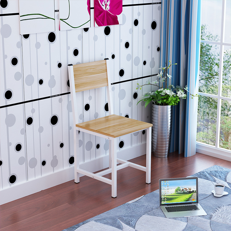 Manufactor supply wholesale Simplicity Steel wooden chair backrest Office chair simple and easy Dining chair Hotel chair