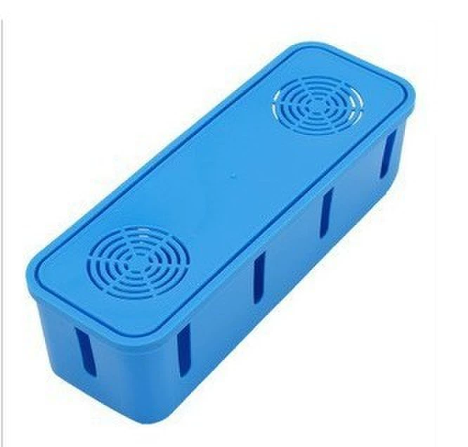 Table storage box, PP cable organizer 26.5×9.5×7 cm, clips included
