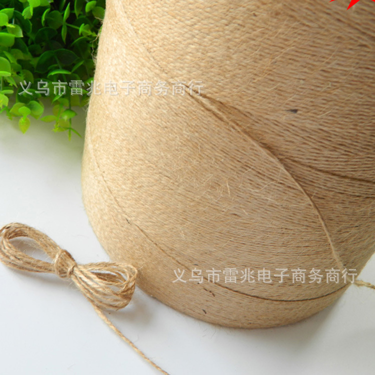 厂家直销 天然2股1.5mm黄麻绳 DIY手工吊牌绳工艺夹相片麻绳 现货