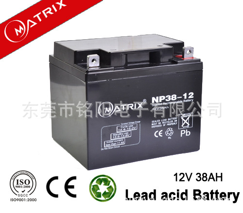 Matrix 12v38ah蓄电池NP38-12ups电瓶12v38ah全新12伏铅酸电瓶