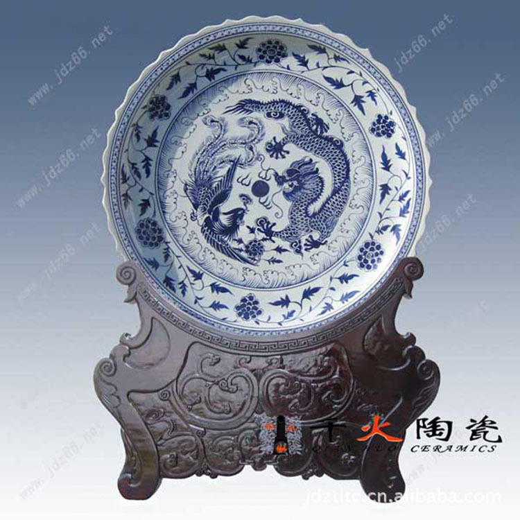 景德镇陶瓷赏盘供应陶瓷瓷盘青花陶瓷瓷盘创意陶瓷纪念盘定制LOGO