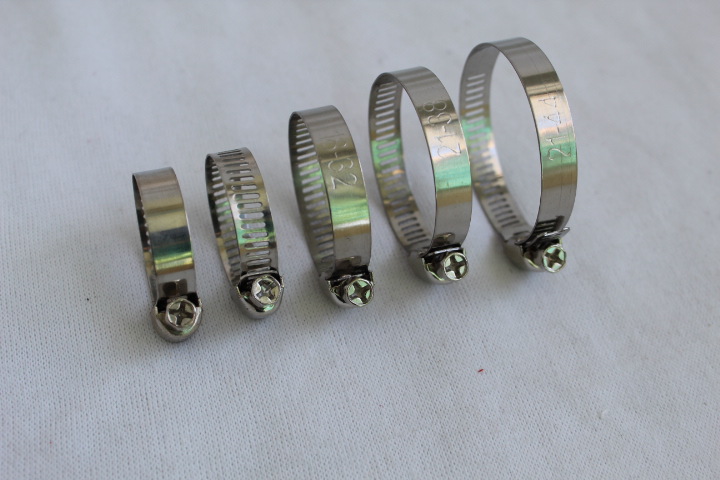 American style Stainless steel hose clamps Hoop Clamp natural Gas Hose Clamp Washing machine a drain Laryngoscope