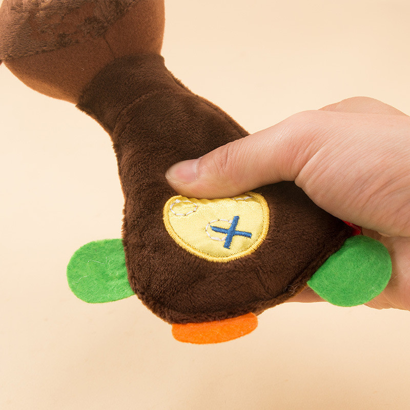 Zoo perro juguete de peluche sonido resistente a los mordiscos Teddy Bear Cat molar suministros para mascotas entrega de una pieza