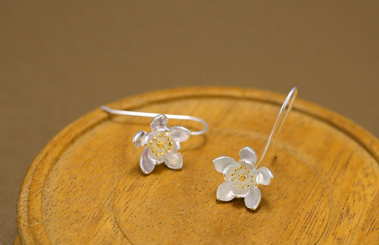 Сережки, handmade аксессуар, Таиланд, цветочные, оптовые