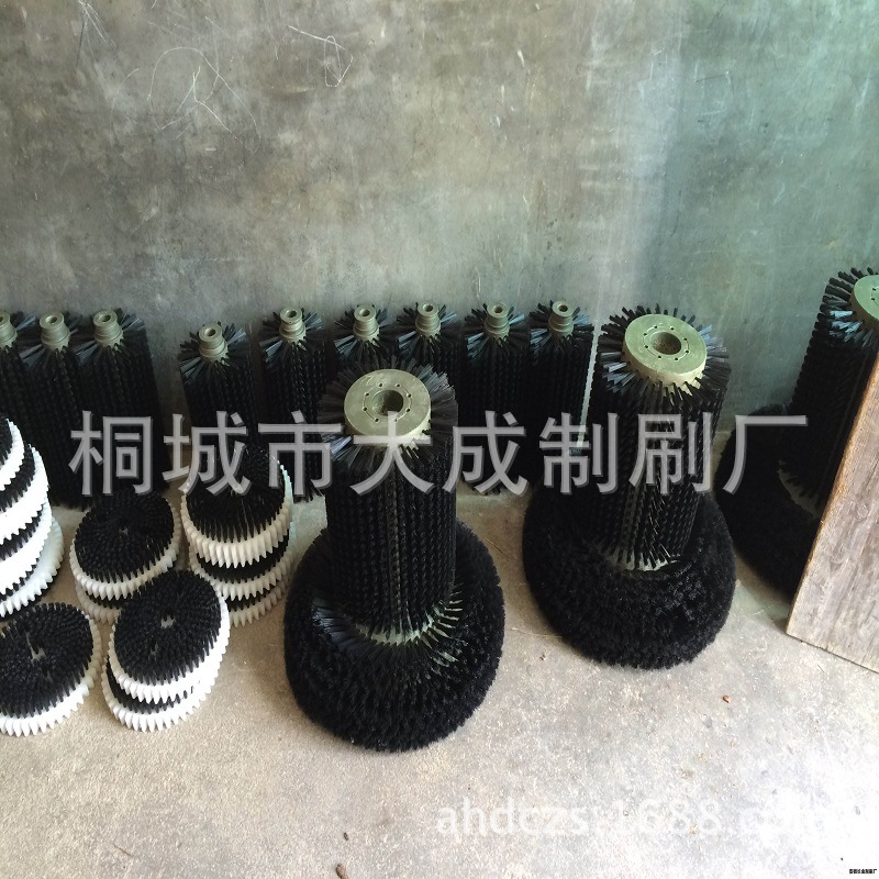 安徽大成供应滚筒毛刷 拔盖洗桶机洗桶刷子 洗瓶去标硬毛刷