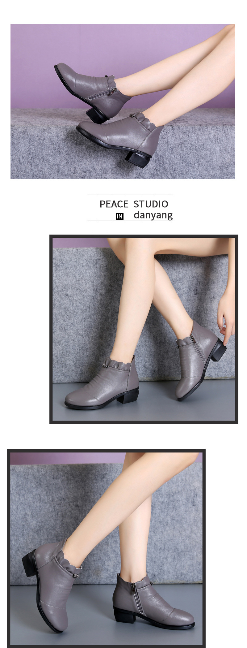 Bottes femme en En cuir - Ref 3355489 Image 21