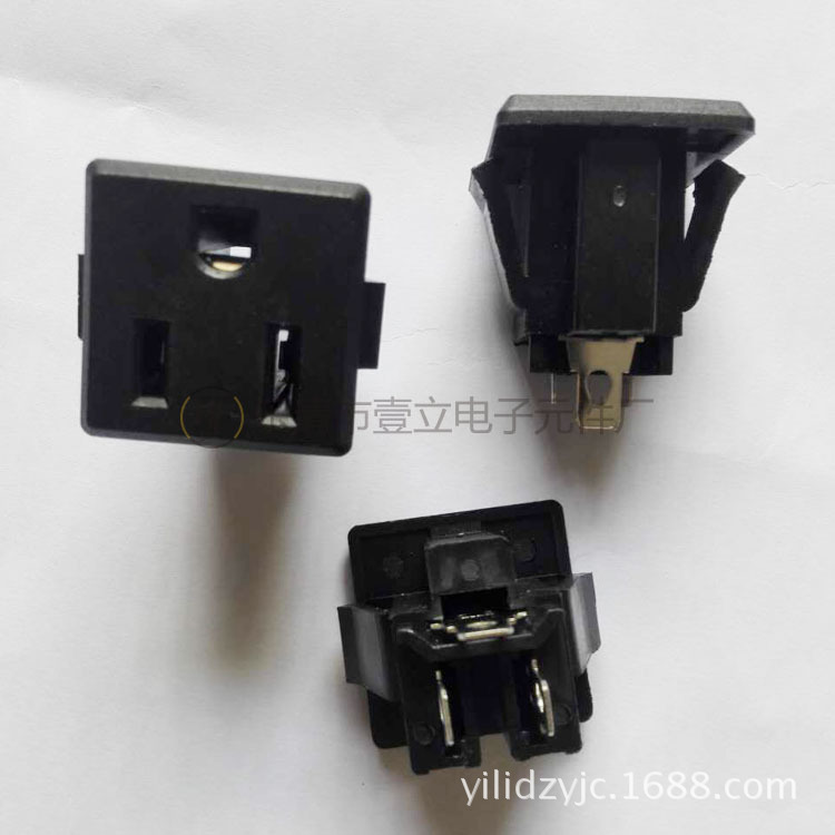 AC-08品字电源插座 美式插座品字型插座三孔电源