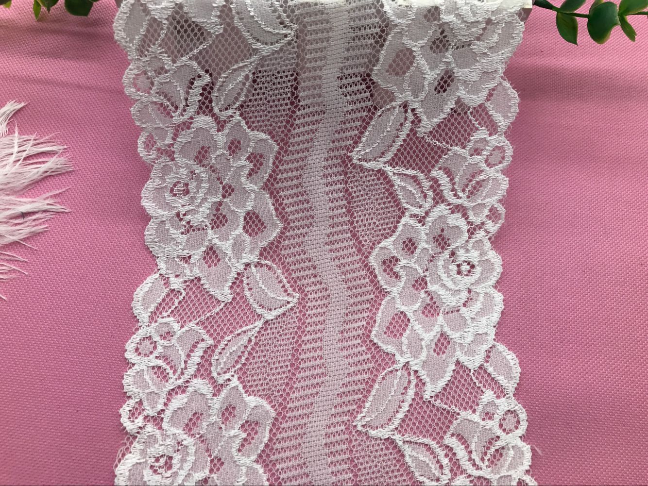 弹力花边压沙弹力花边蕾丝弹力花边氨纶花边6044# 宽度15CM