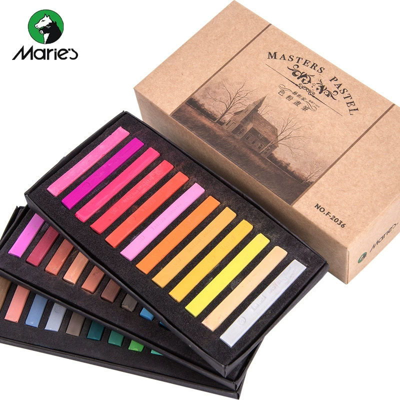 Genuine Mali 24/36/48 color high -grade color powder brush dyeing hair stick powder color stick color powder pen