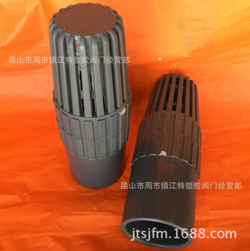 UPVC底阀PVC终端止回阀 PVC-U 过滤底阀 单向阀止回阀20MM-200MM