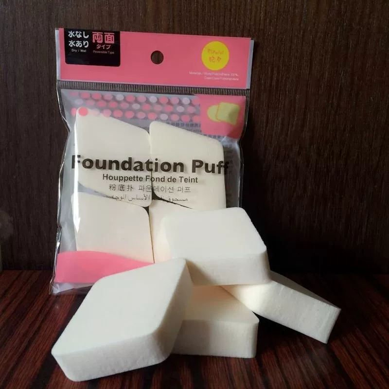 Big white sponge for face washing, cleansing milk, increased thickness
