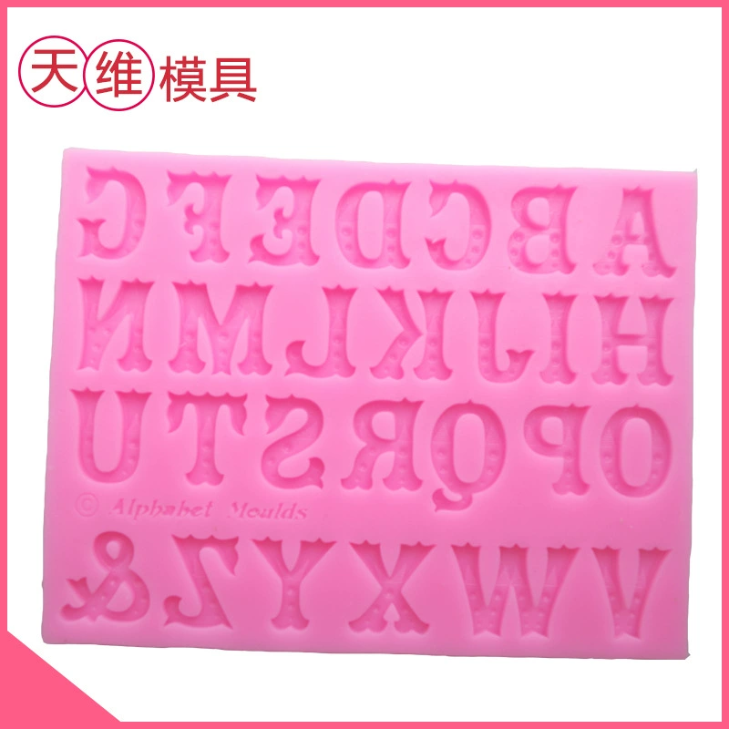Fondant, silicone mold, English