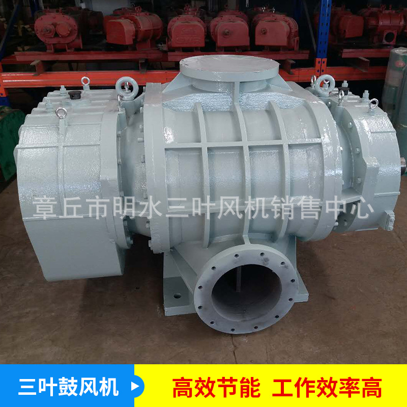 厂家供应25年大品牌低噪音风机大功率高压双油箱水冷式罗茨鼓风机