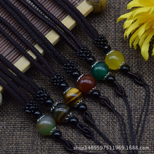 13mm红玛瑙吊坠挂绳 玉珠项链绳挂链绳子 男女玉佩黄金蜜蜡挂坠绳