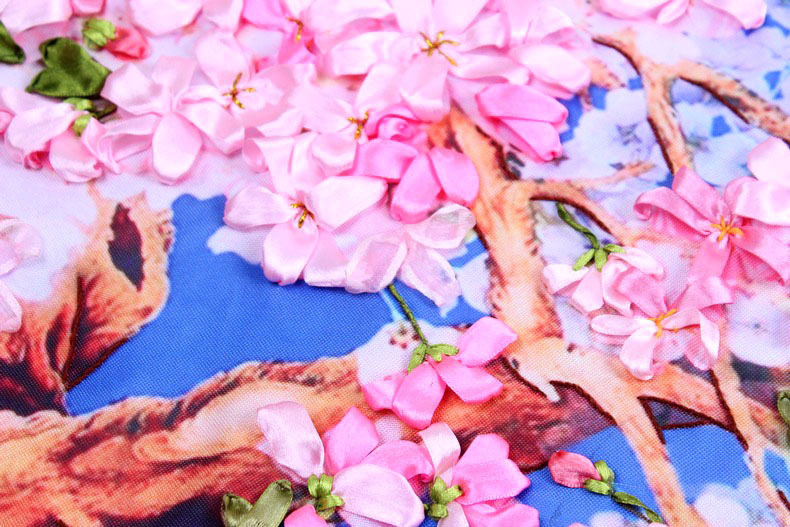 Oujin nianhua cinta bordado fábrica directa color impresión colgante pintura luz de la luna amor canción Sala entrada pintura decorativa