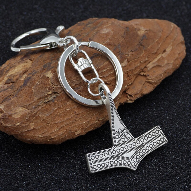 Foreign trade Thor hammer Mjolnir Viking hammer Scandinavian pendant keychain manufacturers wholesale