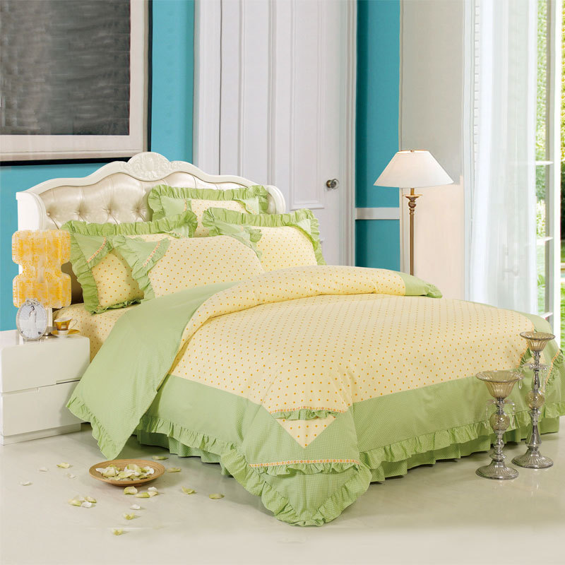 厂供纯棉被套单件被套新款韩版花边全棉单被罩200230可配三四件套