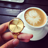 Japanese retro electronic golden watch for beloved suitable for men and women, simple and elegant design, thin strap