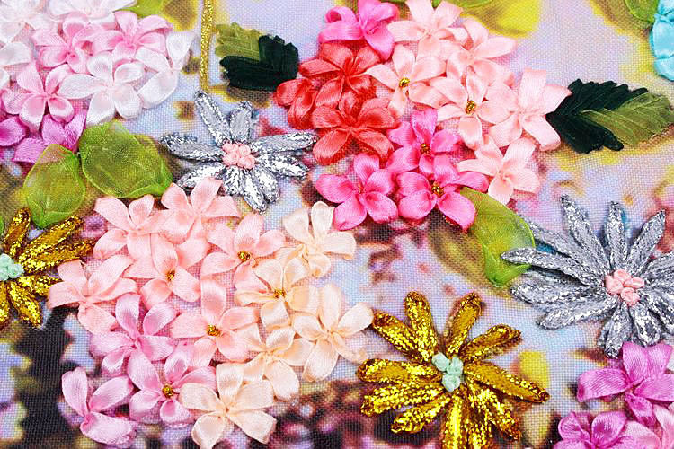 Oujin nianhua cinta bordado fábrica impresión en color directo colgando pintura flor lenguaje fragancia 1 sala entrada pintura decorativa