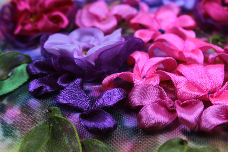 Oujin nianhua cinta bordado fábrica directa color impresión colgante pintura emocionante sala de estar entrada pintura decorativa