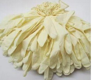 一次性无粉乳胶防护手套 橡胶检查手套 实验手套 防静电手套